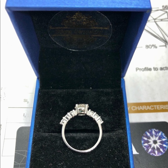 1ct  moissanite diamond ring with Certificate - Picture 6 of 11